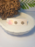 Leopard Luxe polymer clay Stud Earrings