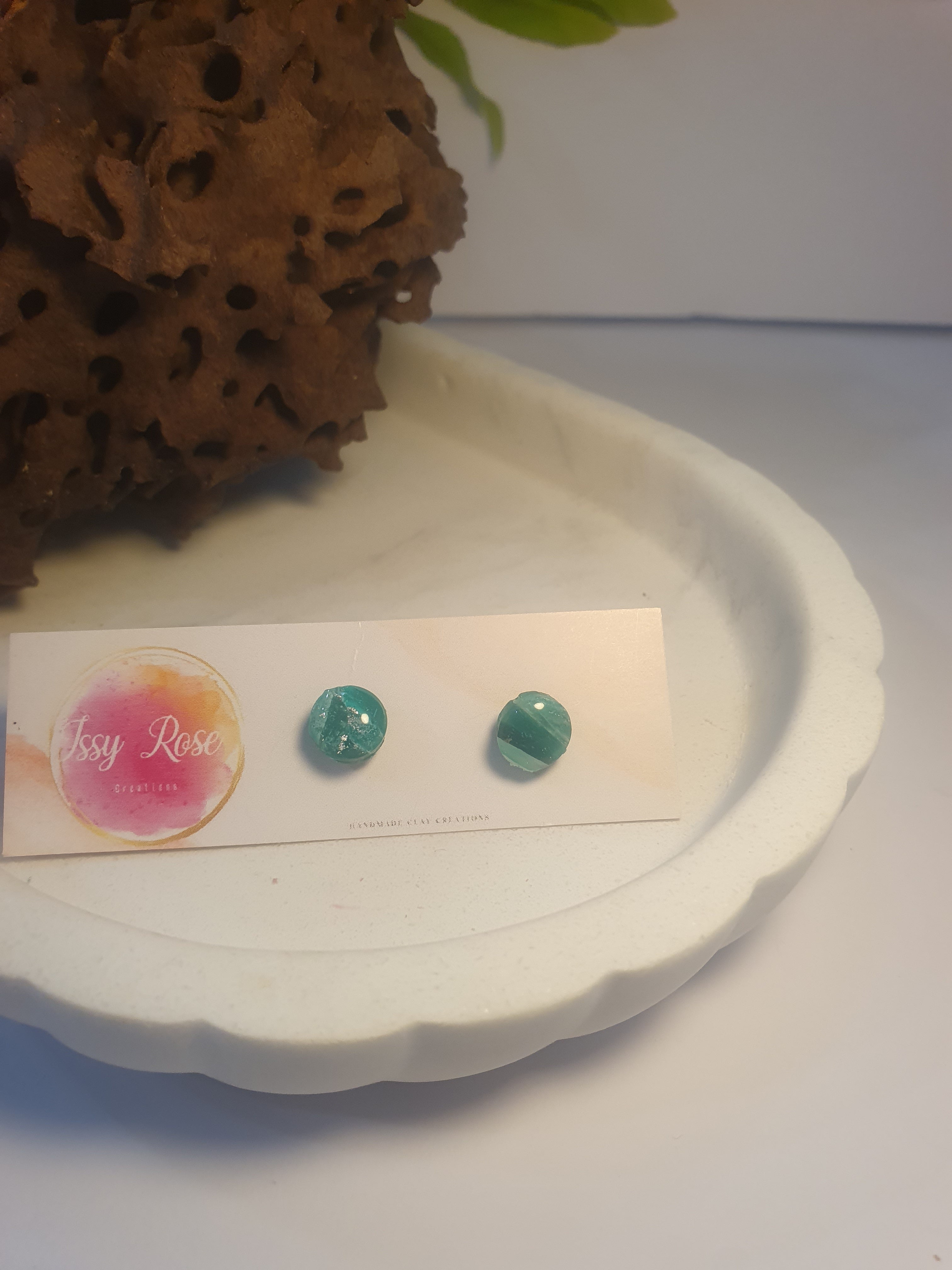 Ocean Drift Polymer clay Stud Earrings