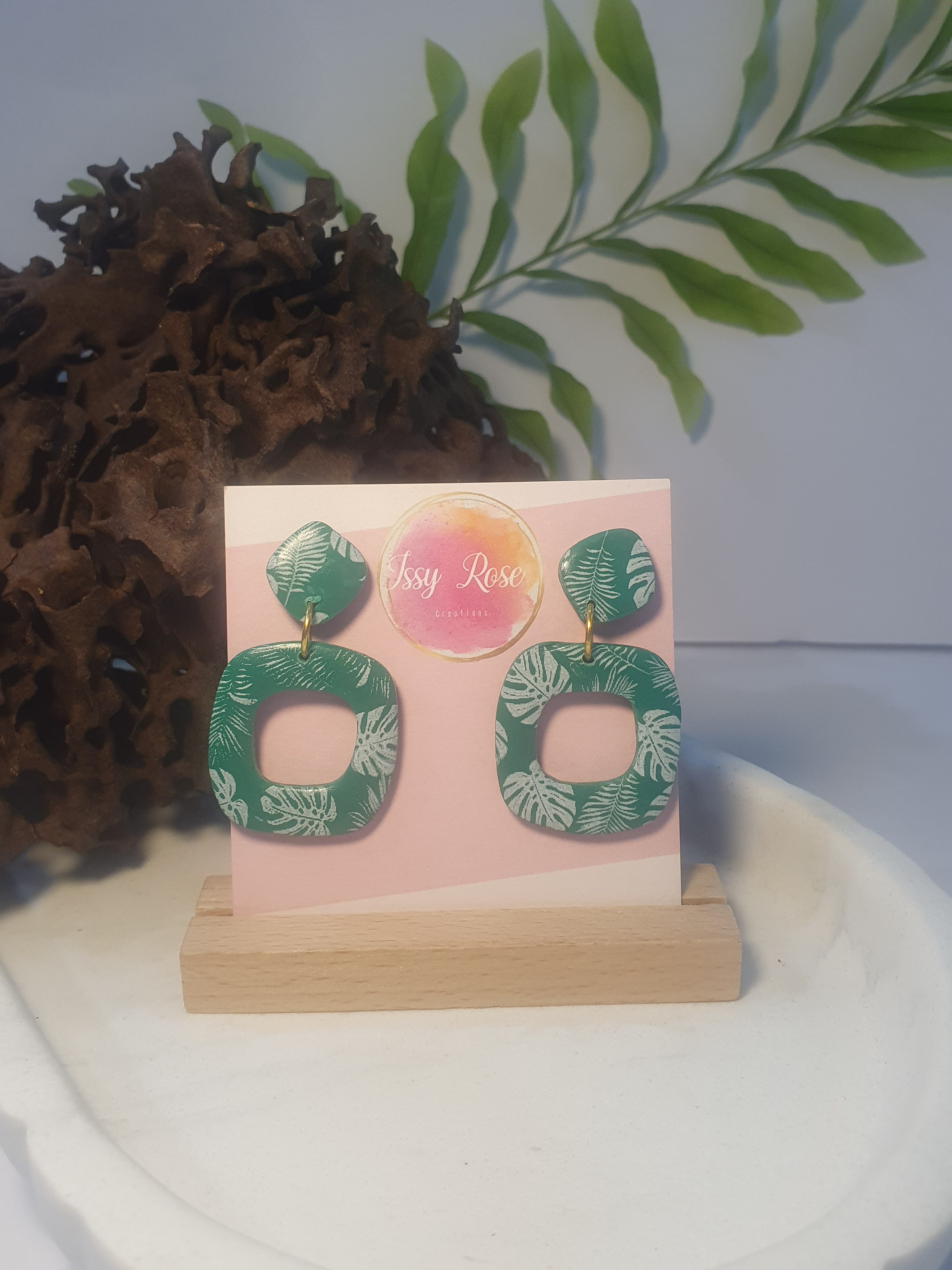 Palm Haven Drop Earrings