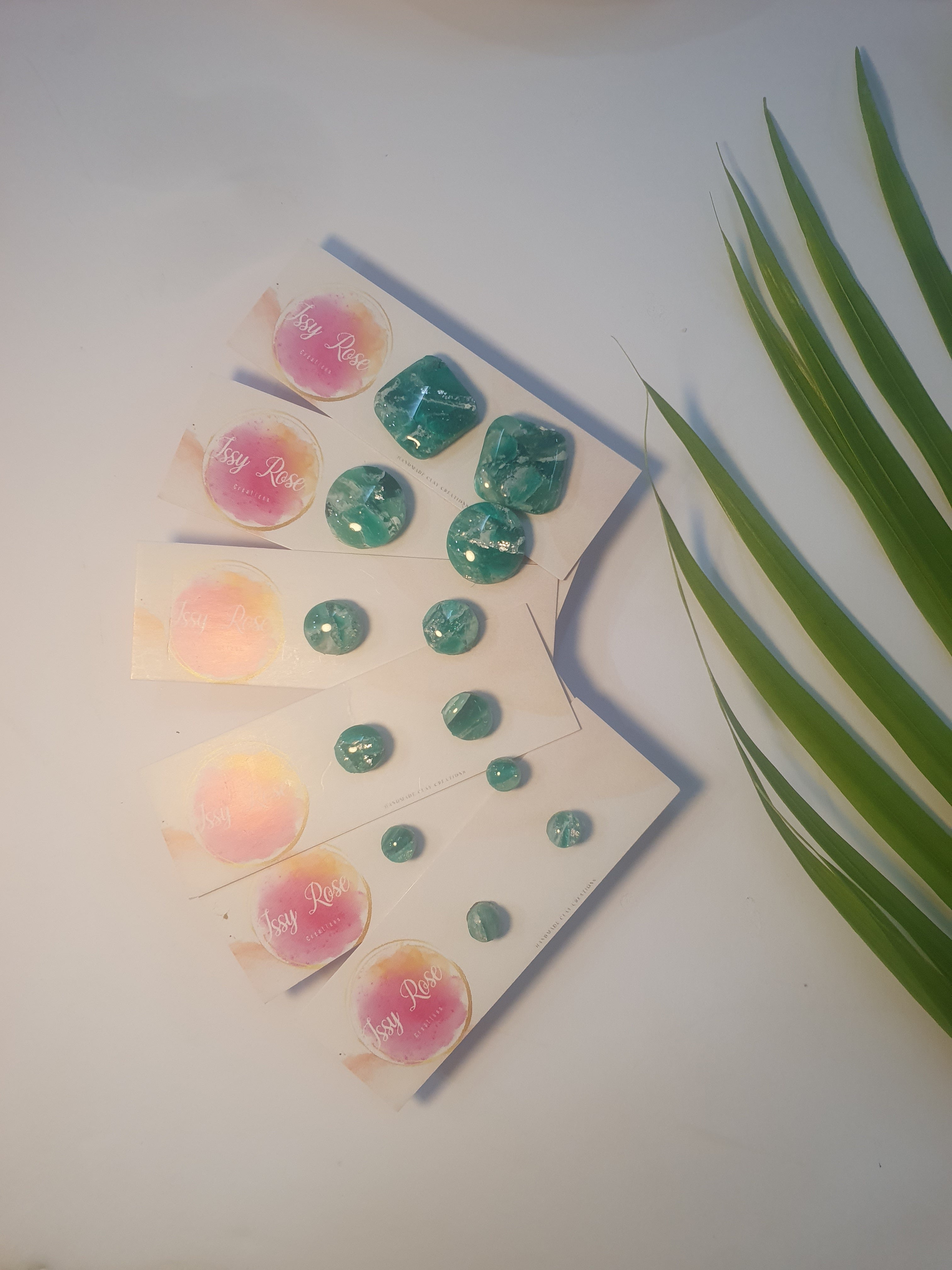 Ocean Drift Polymer clay Stud Earrings